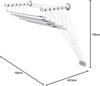 Stendino lift, da soffitto e parete, mt 7,5