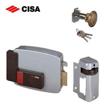 Cisa elettroserratura da applicare con pulsante 12V entrata 60 destra